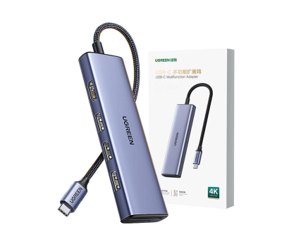 Hub USB UGREEN Revodok CM511 USB-C do HDMI, 3x USB-A 3.0, SD/TF 6941876212620